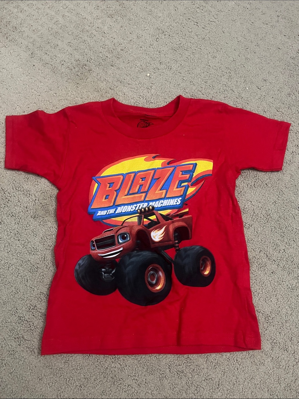 Blaze and the monster machines Graphic Kids Tee - Red size 3T